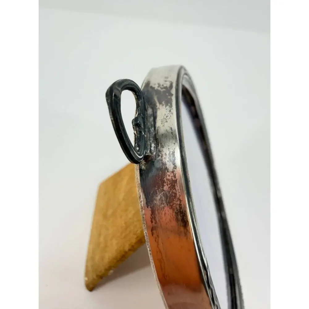 Vintage Webster Sterling Silver Oval Picture Frame Easel Back Wall Hanging